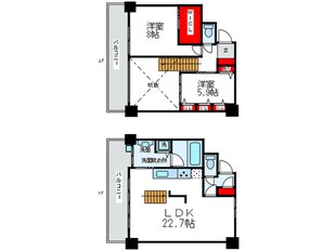 ＭＡＴＳＵＹＡ　ＴＯＷＥＲの物件間取画像